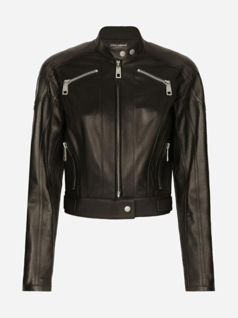 Dolce & Gabbana Nappa leather biker jacket