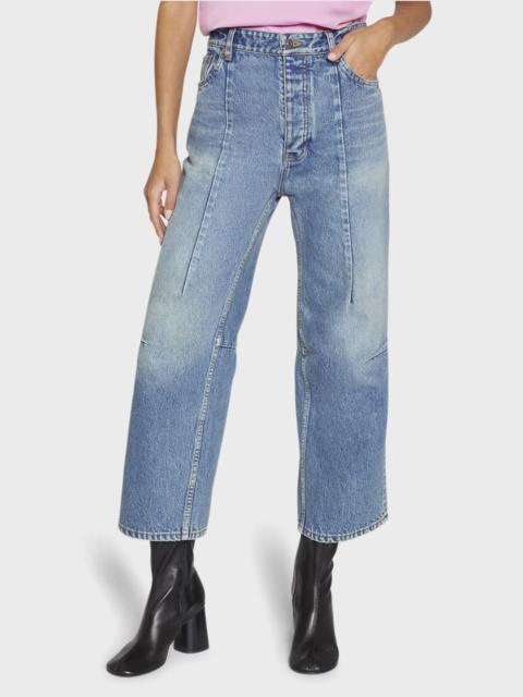 BALENCIAGA Biker Darts Japanese Denim Pants