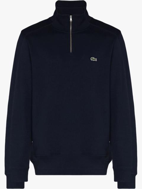 logo-embroidered high-neck sweatshirt