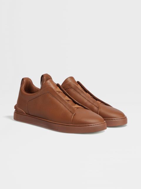 ZEGNA DARK FOLIAGE DEERSKIN TRIPLE STITCH™ SNEAKERS