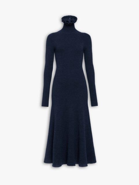 Alaïa TWEED KNITTED HIGH-NECK DRESS