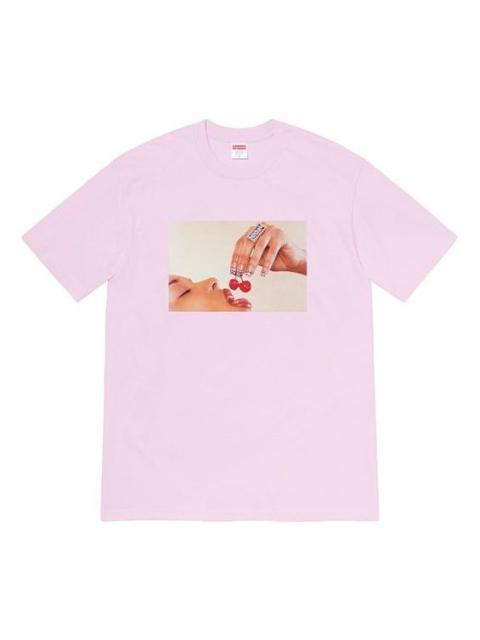 Supreme Supreme SS20 Week 1 Cherries Tee Cherry Short Sleeve Unisex Purple SUP-SS20-284