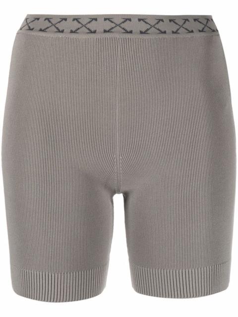 Off-White Arrows-motif ribbed shorts