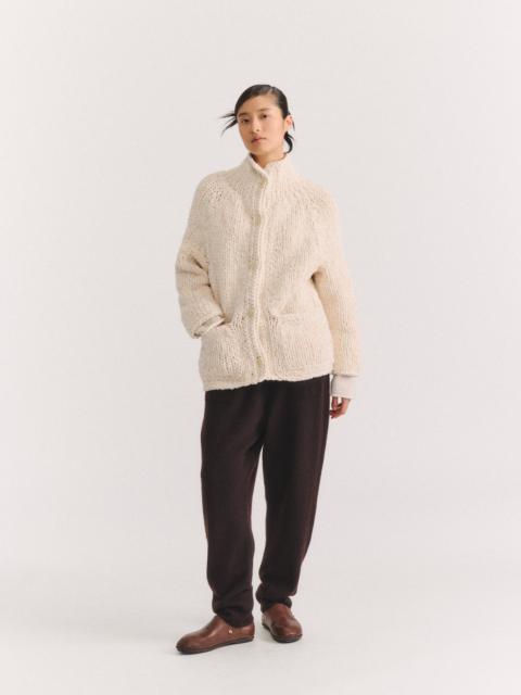 CASEY/CASEY CAMILLE CARDIGAN -SOFTY MARLED - ECRU/ECRU
