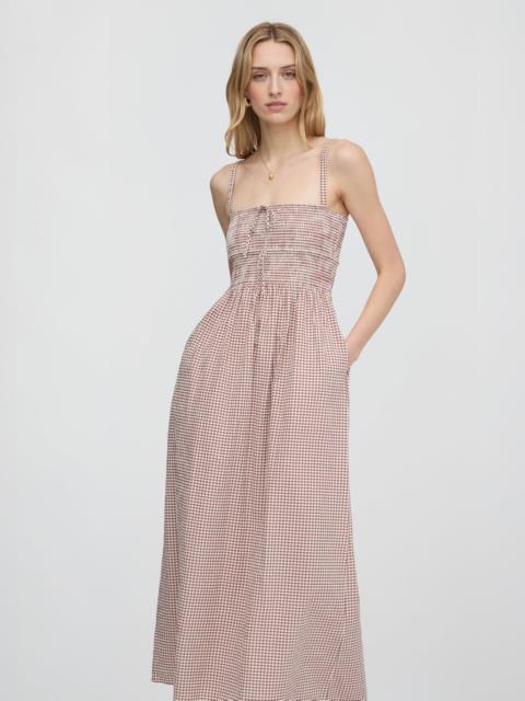Hill House Home The Larissa Nap Dress - Cognac Gingham