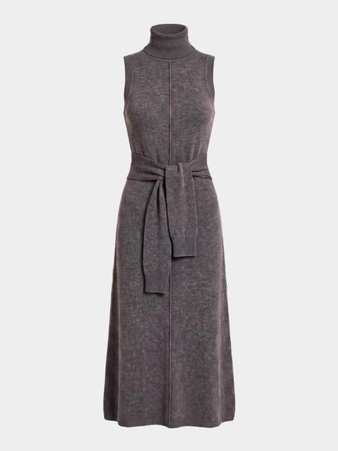 NICHOLAS Zinnia Sleeveless Turtleneck Midi Sweater Dress