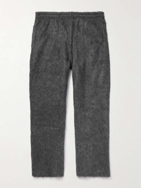 Our Legacy Reduced Straight-Leg Brushed-Knit Trousers
