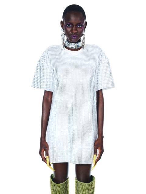 AREA CRYSTAL EMBELLISHED T-SHIRT DRESS