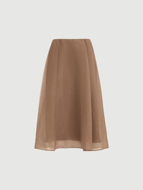 Brunello Cucinelli Crispy silk circle skirt