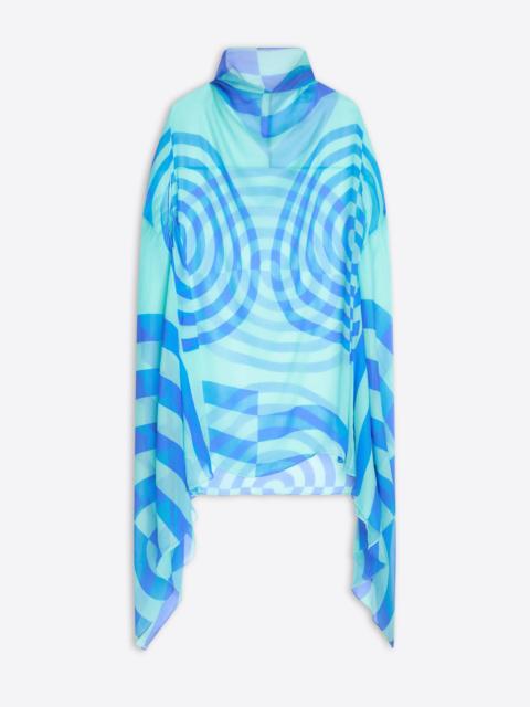 Dries Van Noten SILK CAPE DRESS