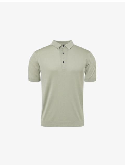 JOHN SMEDLEY Adrian Sea Island Cotton Polo Shirt