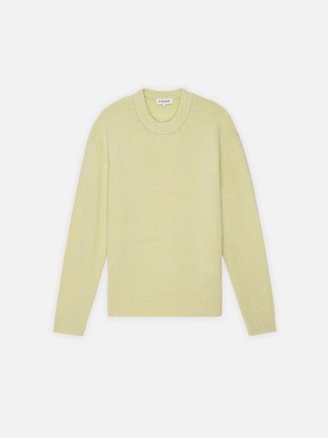 FRAME Woolen Cashmere Blend Sweater in Light Yellow