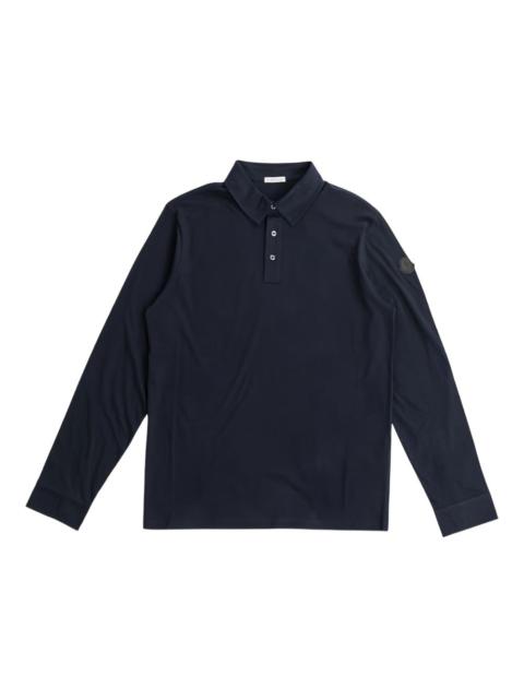 Moncler long-sleeve button-down polo shirt