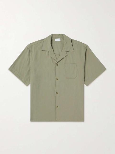 Camp-Collar Cotton and Modal-Blend Shirt