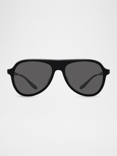 BARTON PERREIRA Men's Vedretta Acetate Aviator Sunglasses