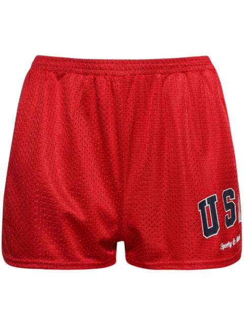 Sporty & Rich USA mesh shorts