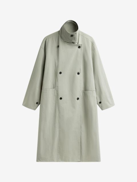 The Frankie Shop Besme Layered Trench Coat - Sage