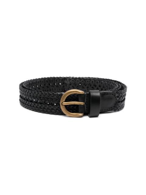 Etro interwoven-design leather belt