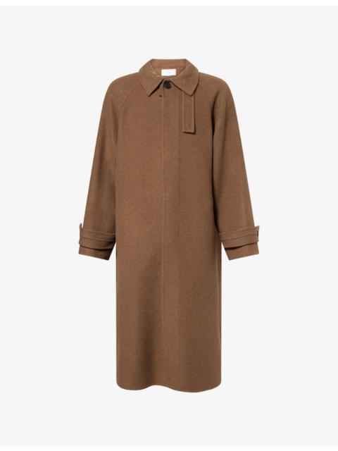 The Row Kenet Classic-Collar Cashmere-Wool Blend Coat