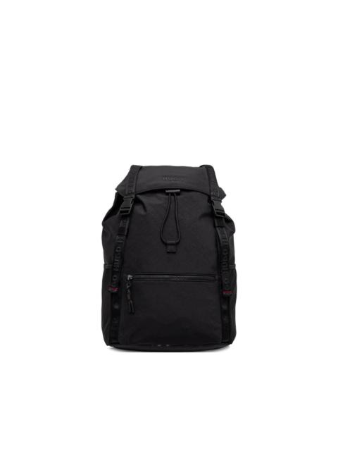 HUGO drawstring buckled backpack