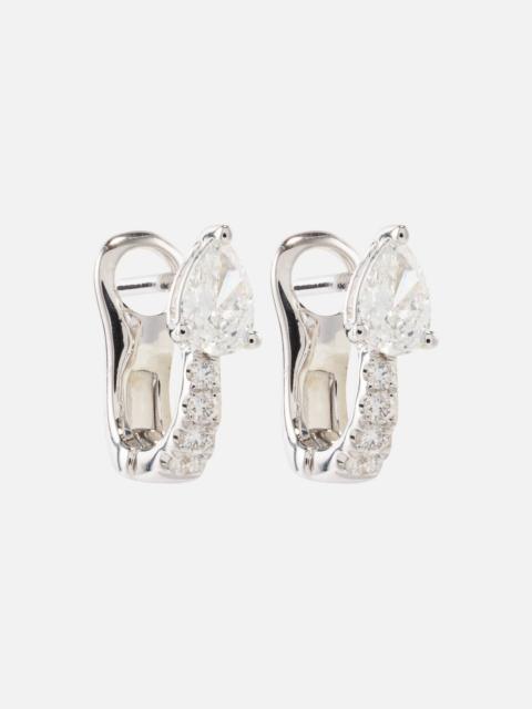 ANITA KO 18kt gold huggie earrings with diamonds