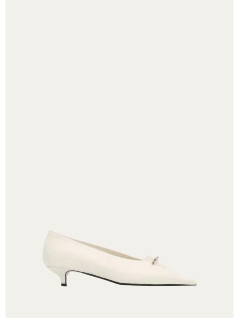 TOTEME 35mm Pierced Nappa Leather Pumps