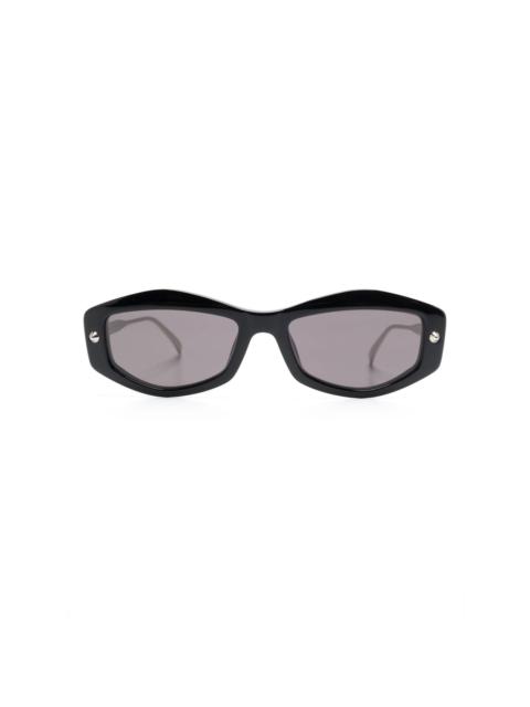 Alexander McQueen spike-studs geometrical sunglasses
