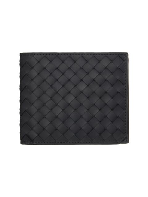 Bottega Veneta Black Intrecciato Piccolo Bi-Fold Wallet