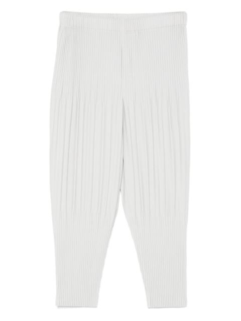 plissé pull-on trousers