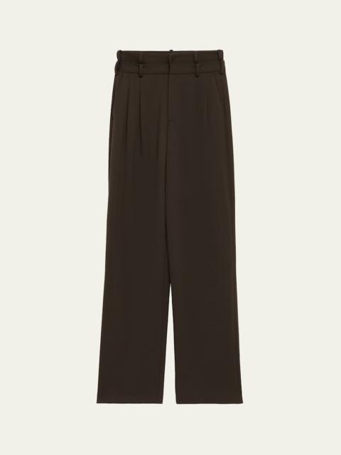 Monse Tailored Double-Waistband Straight-Leg Trousers