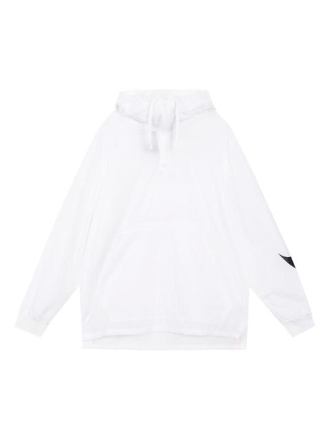 Nike Nike Big Swoosh Large logo Half Zipper hooded Interchange Jacket White CW6207-100