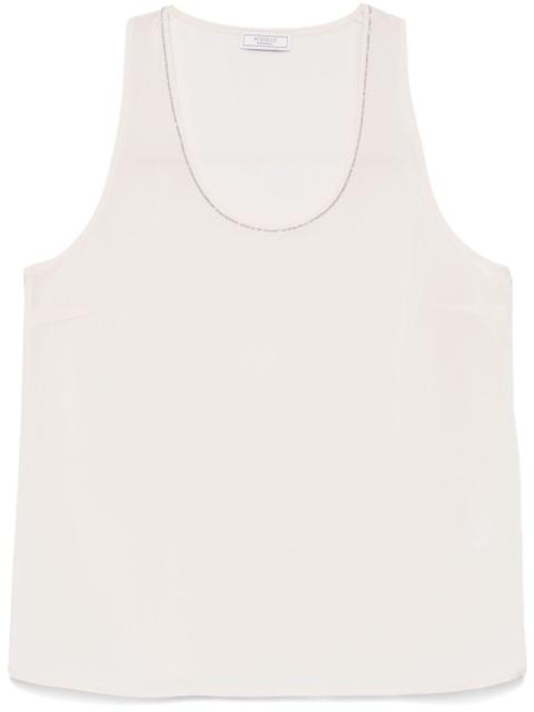 PESERICO bead-embellished tank top