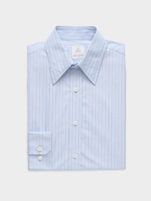 TODD SNYDER Poplin Long Point Collar Dress Shirt