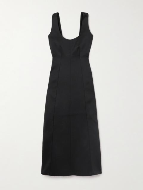 Proenza Schouler Isabelle Paneled Crepe Midi Dress