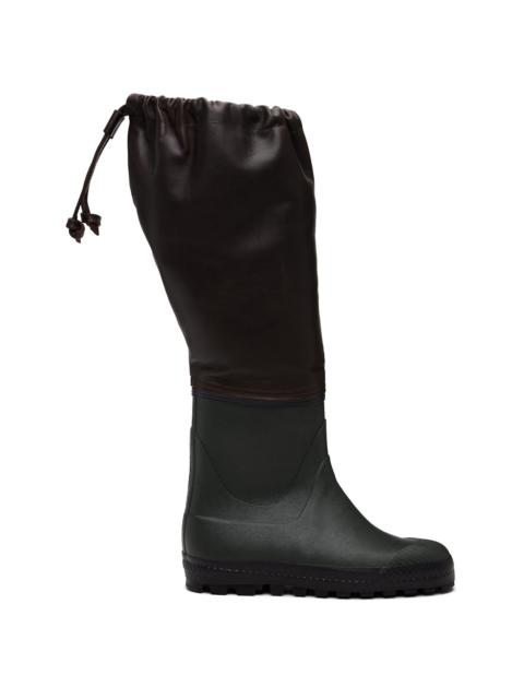 RIER SSENSE Exclusive Brown Farmer Rain Boots