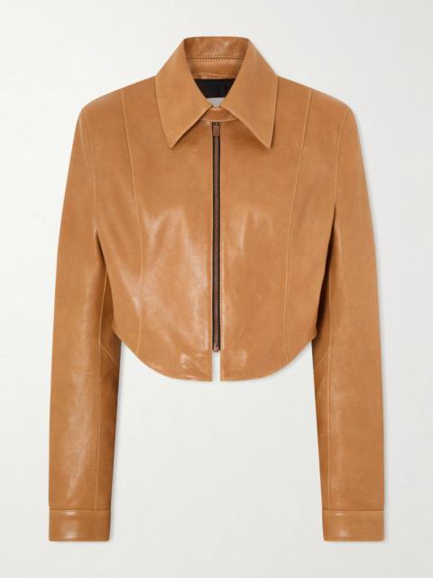 MAGDA BUTRYM Cropped Leather Jacket