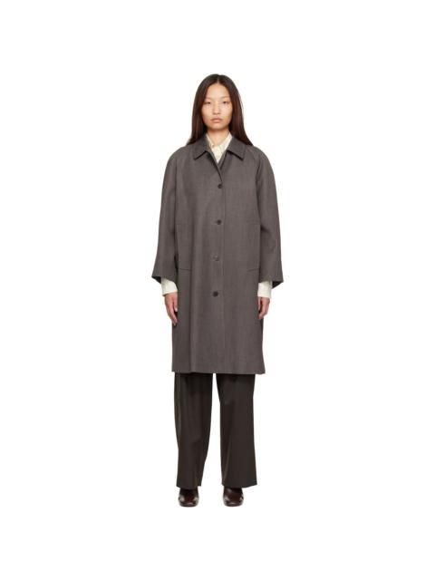 NOTHING WRITTEN Brown Balmacaan Coat