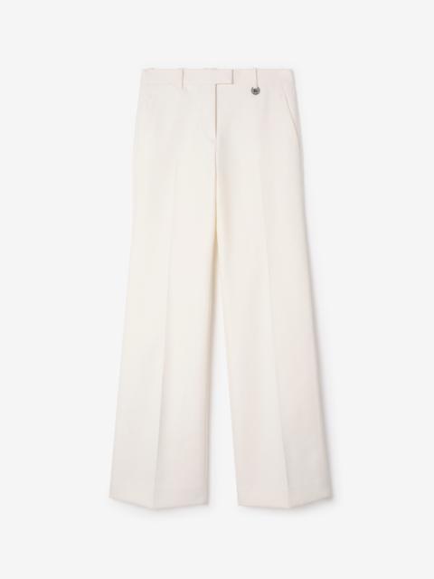 Burberry Cotton Blend Tailored Trousers
