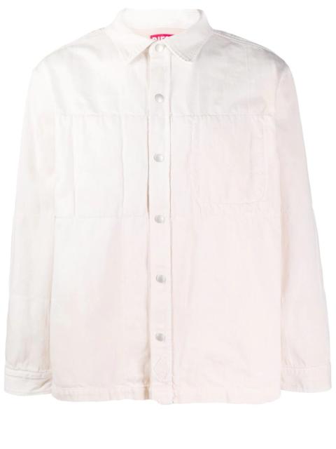 press-stud fastening shirt jacket