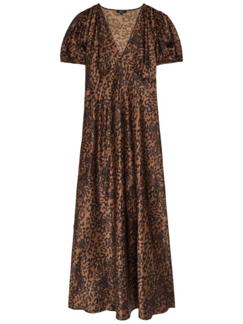Rails Rails Junia Leopard-print Satin Midi Dress