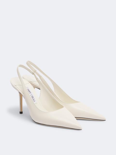 JIMMY CHOO Love leather slingback pumps