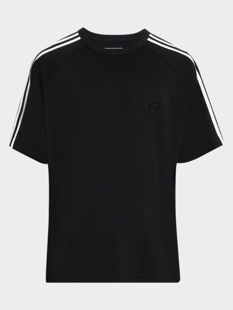 Y-3 Men's 3-Stripes Loose-Fit Raglan T-Shirt