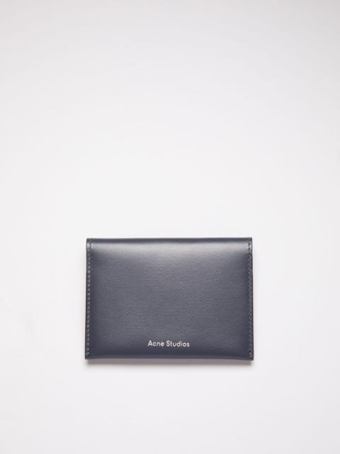 Acne Studios Leather card case - Dark Blue