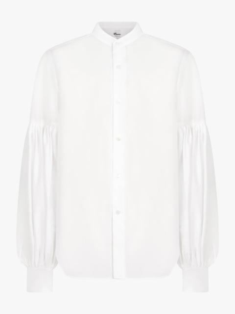 Noir Kei Ninomiya RUCHED BALLOON L/S BLOUSE | WHITE