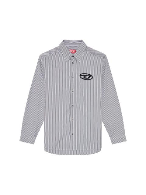 Diesel S-Simply-E striped cotton shirt