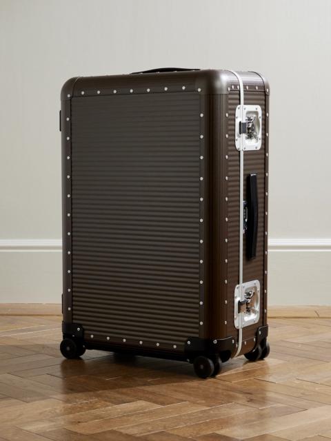 FPM Milano Bank Spinner 76cm Leather-Trimmed Polycarbonate and Aluminium Suitcase