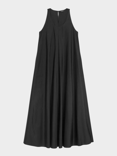 Theory A-Line Cotton Tent Maxi Dress