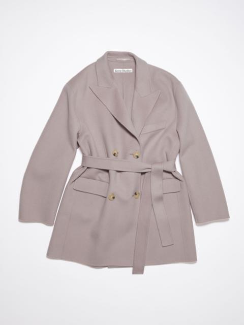 Acne Studios Double-breasted belted jacket - Dusty lilac