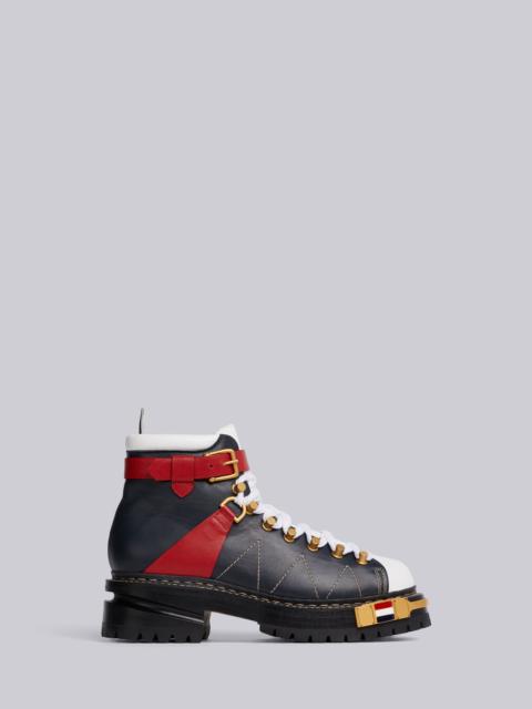 Thom Browne RWB White Vitello Hiking Boot