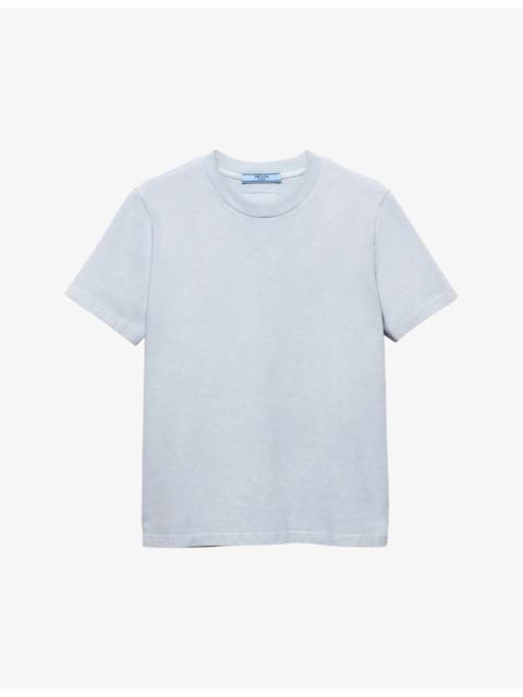 Prada Brand-patch crewneck cotton-jersey T-shirt